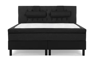 Diamant Sengegavl 160 cm - Svart/Grå/PU