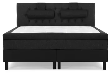 Diamant Sengegavl 180 cm - Svart/Grå/PU