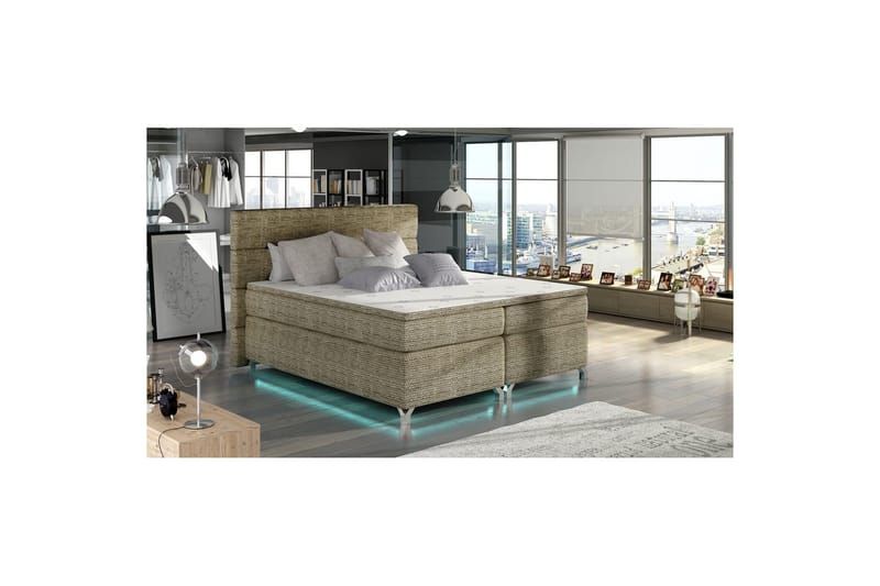 Kontinentalsäng utan ställbar säng Eltap Beige 180x200 DEL