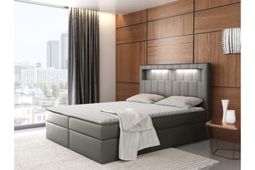 Kontinentalseng 180x200 - Grå - Møbler - Senger - Kontinentalsenger