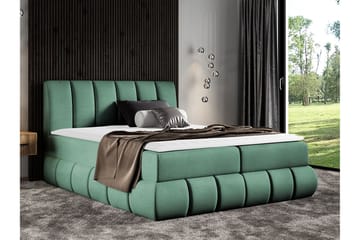 Kontinentalseng 184x218 cm Turkis - Turkis - Møbler - Senger - Kontinentalsenger