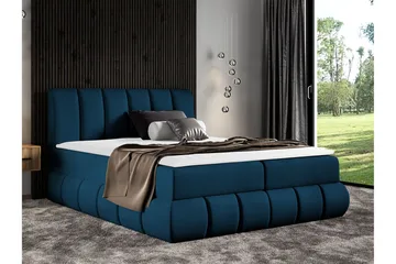 Kontinentalseng 204x218 cm Blå Blå - Blå - Møbler - Senger - Kontinentalsenger