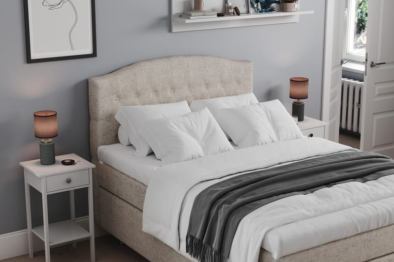 Kontinentalseng Abelie 140x200 Medium - Beige - Møbler - Senger - Kontinentalsenger