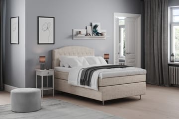 Kontinentalseng Abelie 140x200 Medium - Beige - Møbler - Senger - Kontinentalsenger
