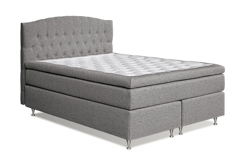 Kontinentalseng Abelie 160x200 Fast - Grå - Møbler - Senger - Kontinentalsenger