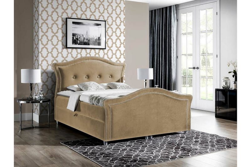 Kontinentalseng Boisdale 160x200 cm - Beige/Brun - Kontinentalsenger