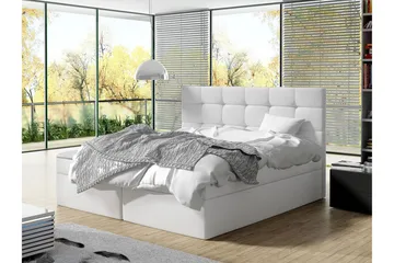 Kontinentalseng Bruvold 140x200 cm - Hvit - Møbler - Senger - Kontinentalsenger