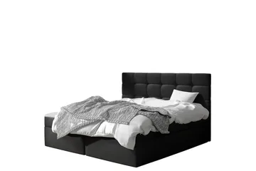 Kontinentalseng Bruvold 180x200 cm - Svart - Møbler - Senger - Kontinentalsenger