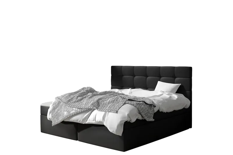 Kontinentalseng Bruvold 180x200 cm - Svart - Møbler - Senger - Kontinentalsenger