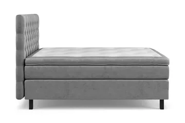 Kontinentalseng Celine 120x200 cm - Grå/Fløyel - Møbler - Senger - Enkeltsenger