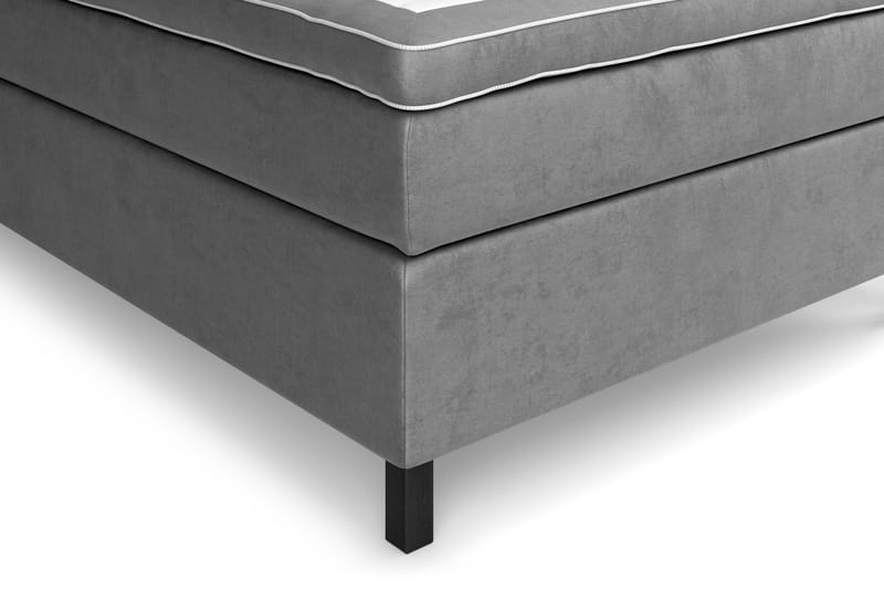 Kontinentalseng Celine 120x200 cm - Grå/Fløyel - Møbler - Senger - Enkeltsenger