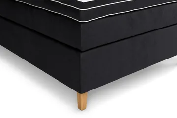 Kontinentalseng Celine 140x200 cm - Svart/Fløyel - Møbler - Senger - Kontinentalsenger