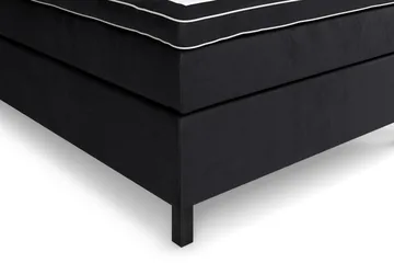 Kontinentalseng Celine 140x200 cm - Svart/Fløyel - Møbler - Senger - Kontinentalsenger
