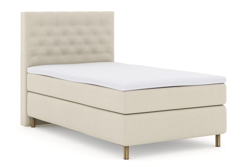Kontinentalseng Choice No 3 120x200 Fast - Beige|Kobberben - Møbler - Senger - Kontinentalsenger