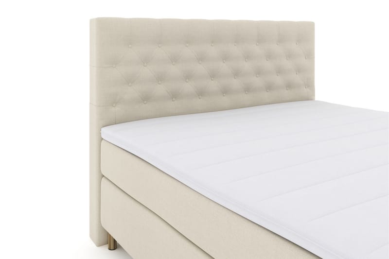 Kontinentalseng Choice No 3 210x210 Fast - Beige|Kobberben - Møbler - Senger - Kontinentalsenger
