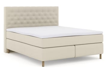 Kontinentalseng Choice No 3 210x210 Fast - Beige|Kobberben - Møbler - Senger - Kontinentalsenger