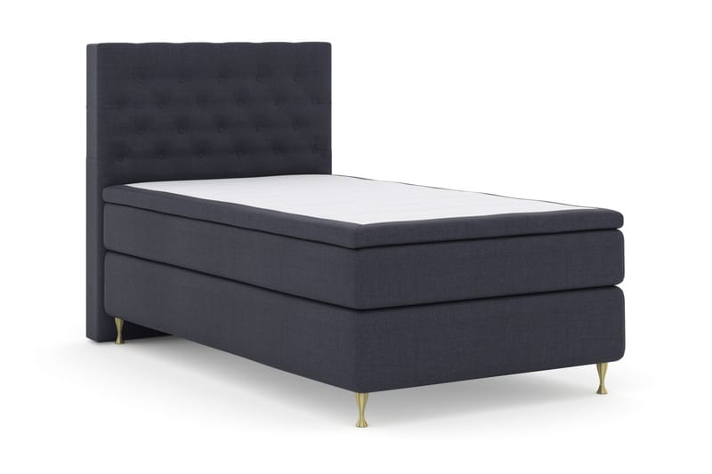 Kontinentalseng Choice No 4 120x200 Fast - Blå|Gullben - Møbler - Senger - Kontinentalsenger