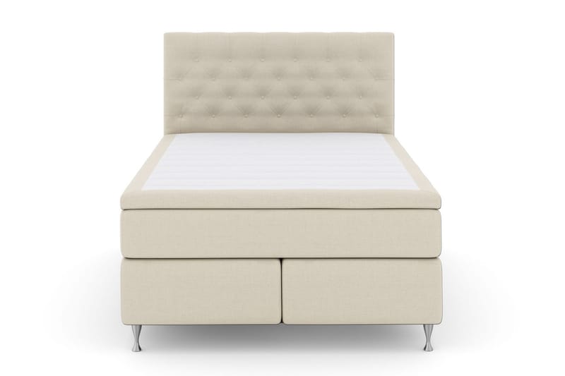 Kontinentalseng Choice No 4 160x200 Fast/Medium - Beige|Sølvben - Kontinentalsenger - Dobbeltsenger