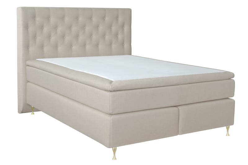 Kontinentalseng Choice No 4 180x200 Fast - Beige|Gullben - Møbler - Senger - Kontinentalsenger