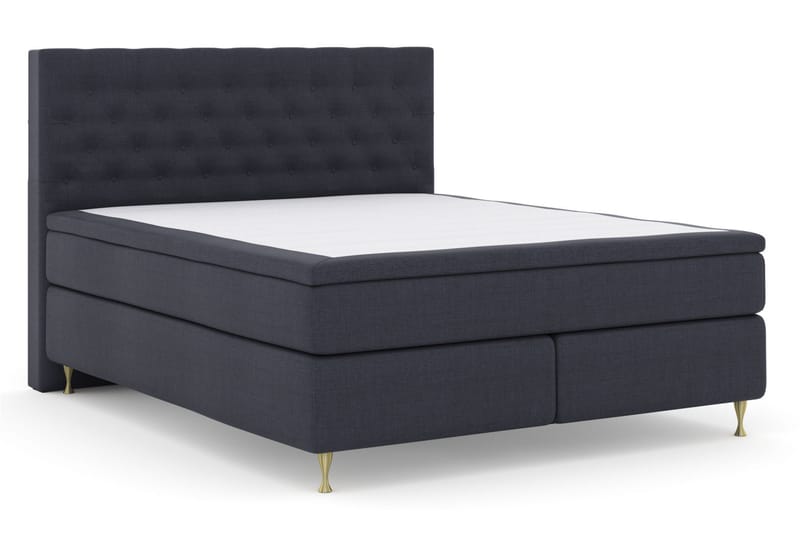 Kontinentalseng Choice No 4 180x200 Fast - Blå|Gullben - Møbler - Senger - Kontinentalsenger