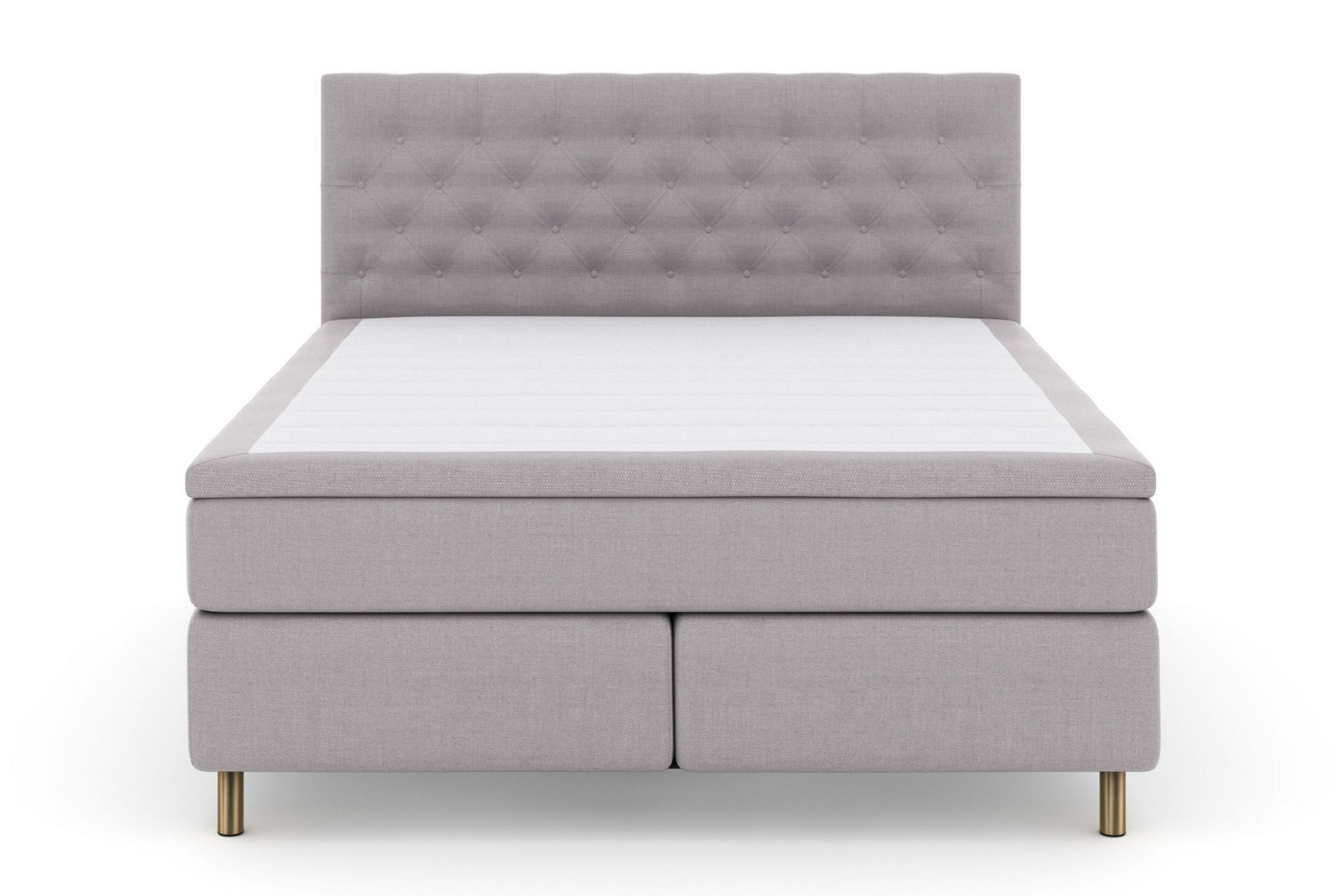 Kontinentalseng Choice No 4 180x200 Fast/Medium - Lysegrå|Kobberben - Møbler - Senger - Kontinentalsenger