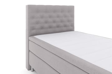 Kontinentalseng Choice No 5 120x200 Fast Watergel - Lysegrå|Metallben - Møbler - Senger - Enkeltsenger