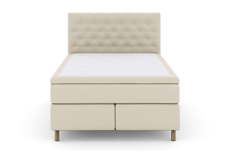 Kontinentalseng Choice No 5 160x200 Fast Watergel - Beige|Kobberben - Møbler - Senger - Kontinentalsenger