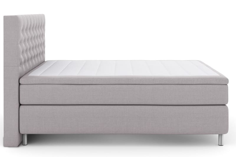 Kontinentalseng Choice No 5 160x200 Medium Lateks - Lysegrå|Metallben - Møbler - Senger - Kontinentalsenger