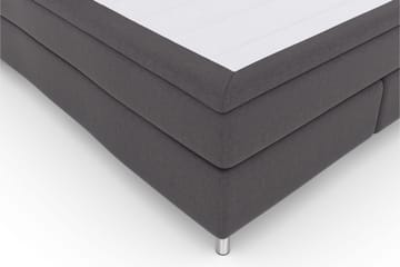 Kontinentalseng Choice No 5 160x200 Medium Lateks - Mørkegrå|Metallben - Møbler - Senger - Kontinentalsenger