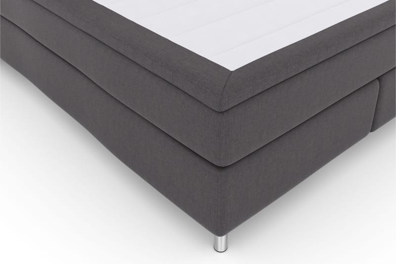 Kontinentalseng Choice No 5 160x200 Medium Lateks - Mørkegrå|Metallben - Møbler - Senger - Kontinentalsenger