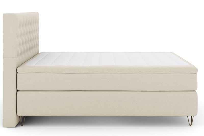 Kontinentalseng Choice No 5 180x200 Fast Lateks - Beige|V-formede Metallben - Møbler - Senger - Kontinentalsenger