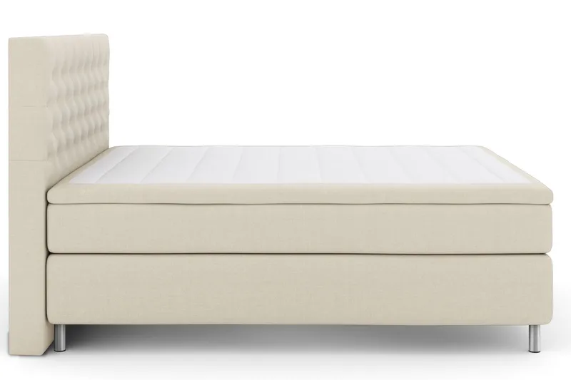 Kontinentalseng Choice No 5 210x210 Fast/Medium Lateks - Beige|Metallben - Møbler - Senger - Kontinentalsenger