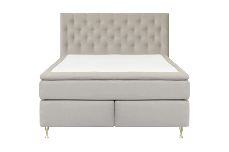Kontinentalseng Choice No 5 210x210 Fast/Medium Watergel - Beige|Gullben - Møbler - Senger - Kontinentalsenger