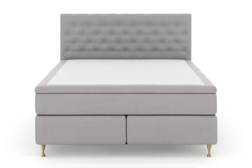 Kontinentalseng Choice No 5 210x210 Medium Lateks - Lysegrå|Gullben - Møbler - Senger - Kontinentalsenger