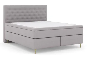 Kontinentalseng Choice No 5 210x210 Medium Lateks - Lysegrå|Gullben - Møbler - Senger - Kontinentalsenger