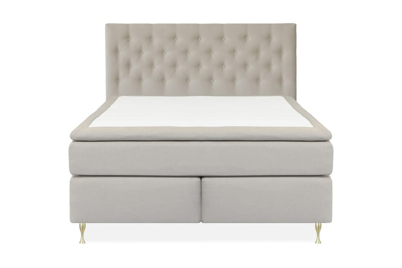 Kontinentalseng Choice No 5 210x210 Medium Watergel - Beige|Gullben - Møbler - Senger - Kontinentalsenger