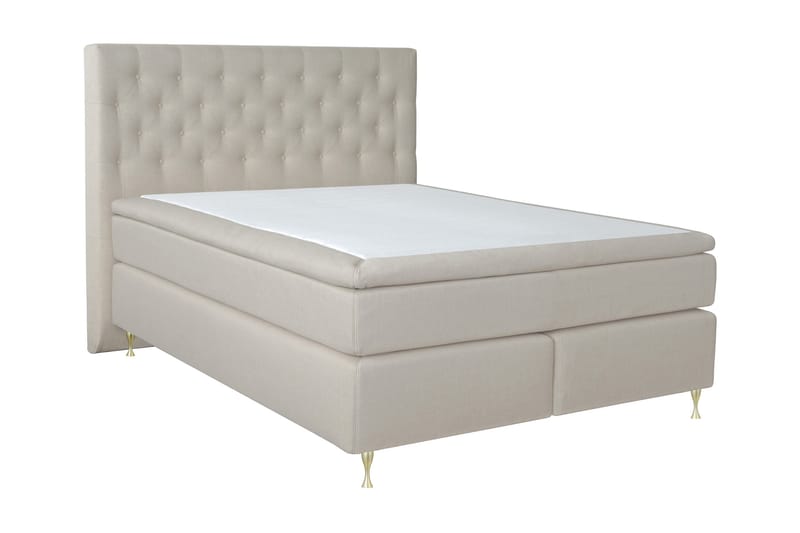 Kontinentalseng Choice No 5 210x210 Medium Watergel - Beige|Gullben - Møbler - Senger - Kontinentalsenger