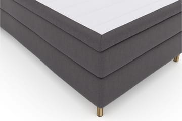 Kontinentalseng Choice No 6 120x200 Fast Watergel - Mørkegrå|Kobberben - Møbler - Senger - Enkeltsenger