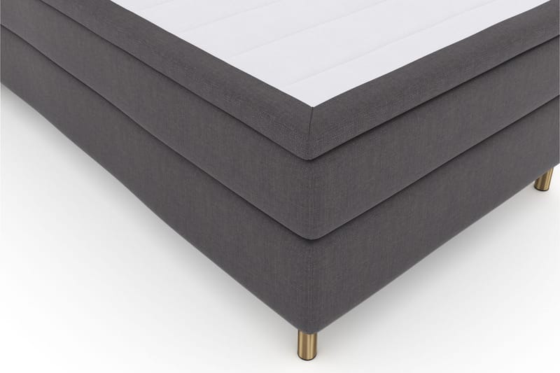Kontinentalseng Choice No 6 120x200 Fast Watergel - Mørkegrå|Kobberben - Møbler - Senger - Enkeltsenger