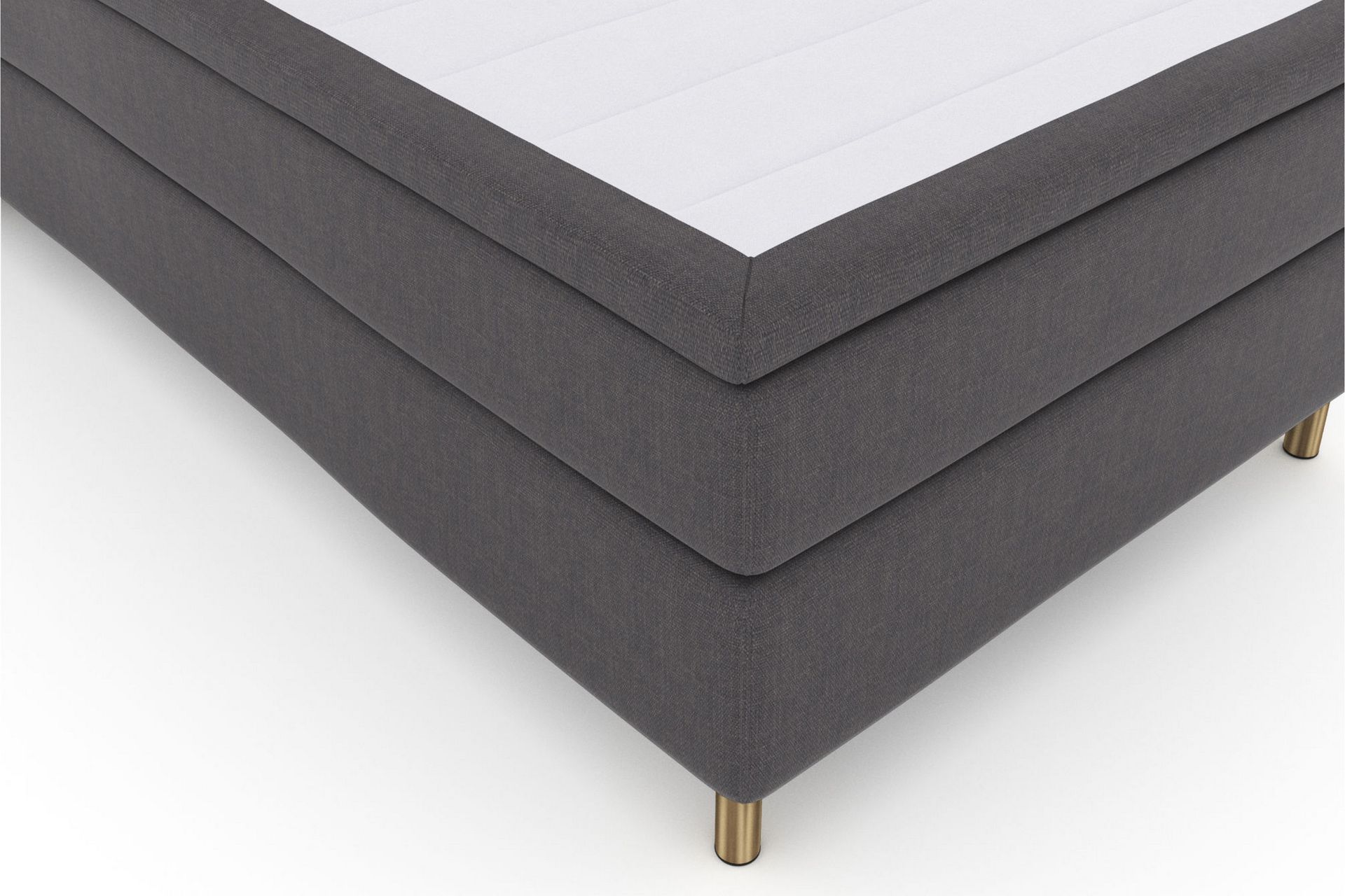 Kontinentalseng Choice No 6 120x200 Medium Lateks/Memory - Mørkegrå|Kobberben - Møbler - Senger - Enkeltsenger