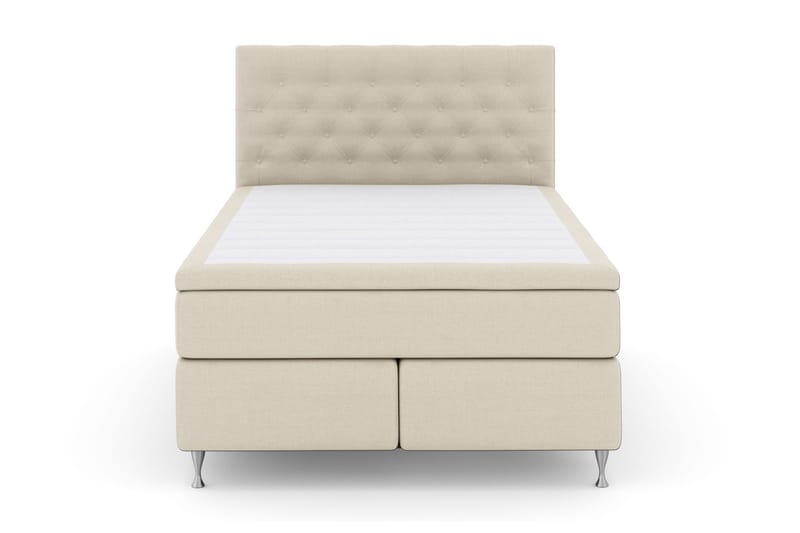 Kontinentalseng Choice No 6 140x200 F/M Memory/Pocket - Beige|Sølvben - Møbler - Senger - Kontinentalsenger