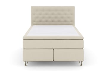Kontinentalseng Choice No 6 160x200 Fast Memory/Pocket - Beige|V-formede Metallben - Møbler - Senger - Kontinentalsenger