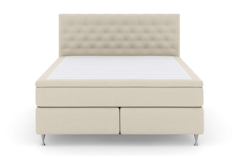 Kontinentalseng Choice No 6 180x200 Fast Lateks/Memory - Beige|Sølvben - Møbler - Senger - Kontinentalsenger