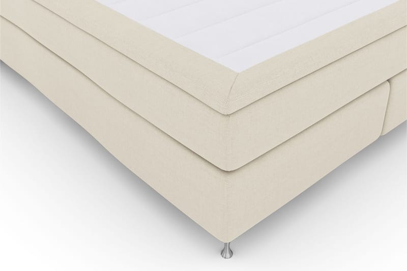 Kontinentalseng Choice No 6 210x210 Fast/Medium Lateks/Memor - Beige|Sølvben - Møbler - Senger - Kontinentalsenger