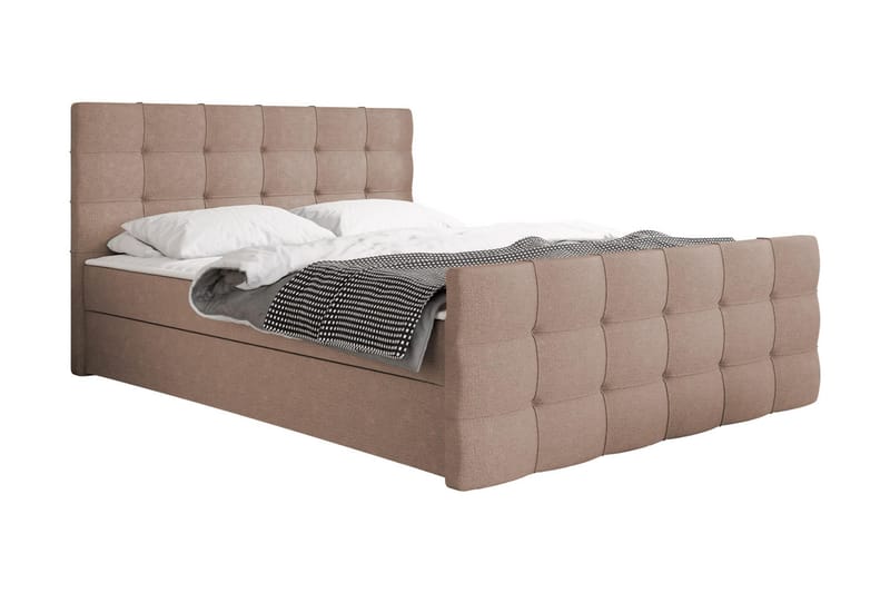 Kontinentalseng Dihel 160x210 cm - Rosa|Beige - Kontinentalsenger