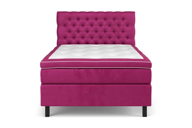 Kontinentalseng Estelle 120x200 cm - Rosa/Fløyel - Møbler - Senger - Kontinentalsenger