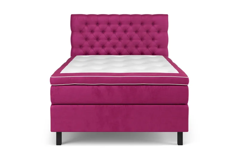 Kontinentalseng Estelle 120x200 cm - Rosa/Fløyel - Møbler - Senger - Kontinentalsenger