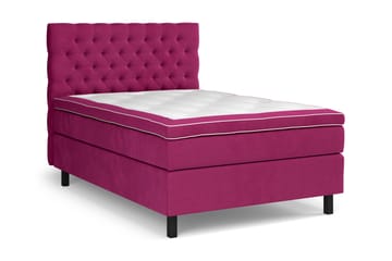 Kontinentalseng Estelle 120x200 cm - Rosa/Fløyel - Møbler - Senger - Kontinentalsenger
