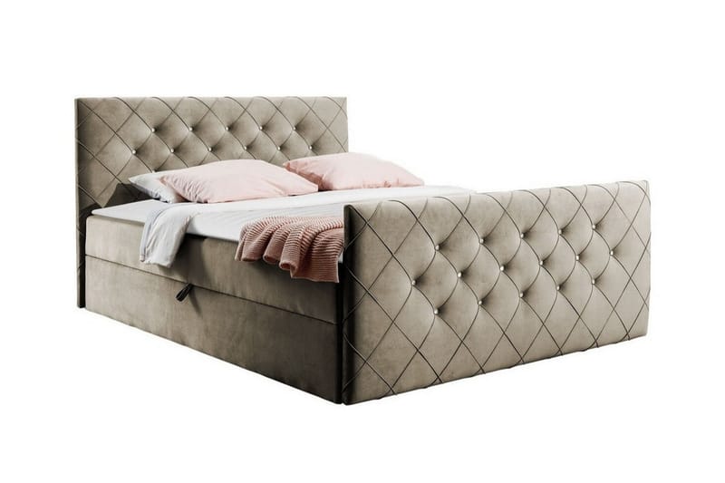 Kontinentalseng Hattie 140x200 cm - Beige - Kontinentalsenger