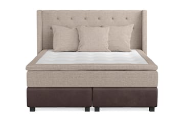 Kontinentalseng Havanna 160x200 - (+Flere valg) Beige/Brun - Møbler - Senger - Kontinentalsenger